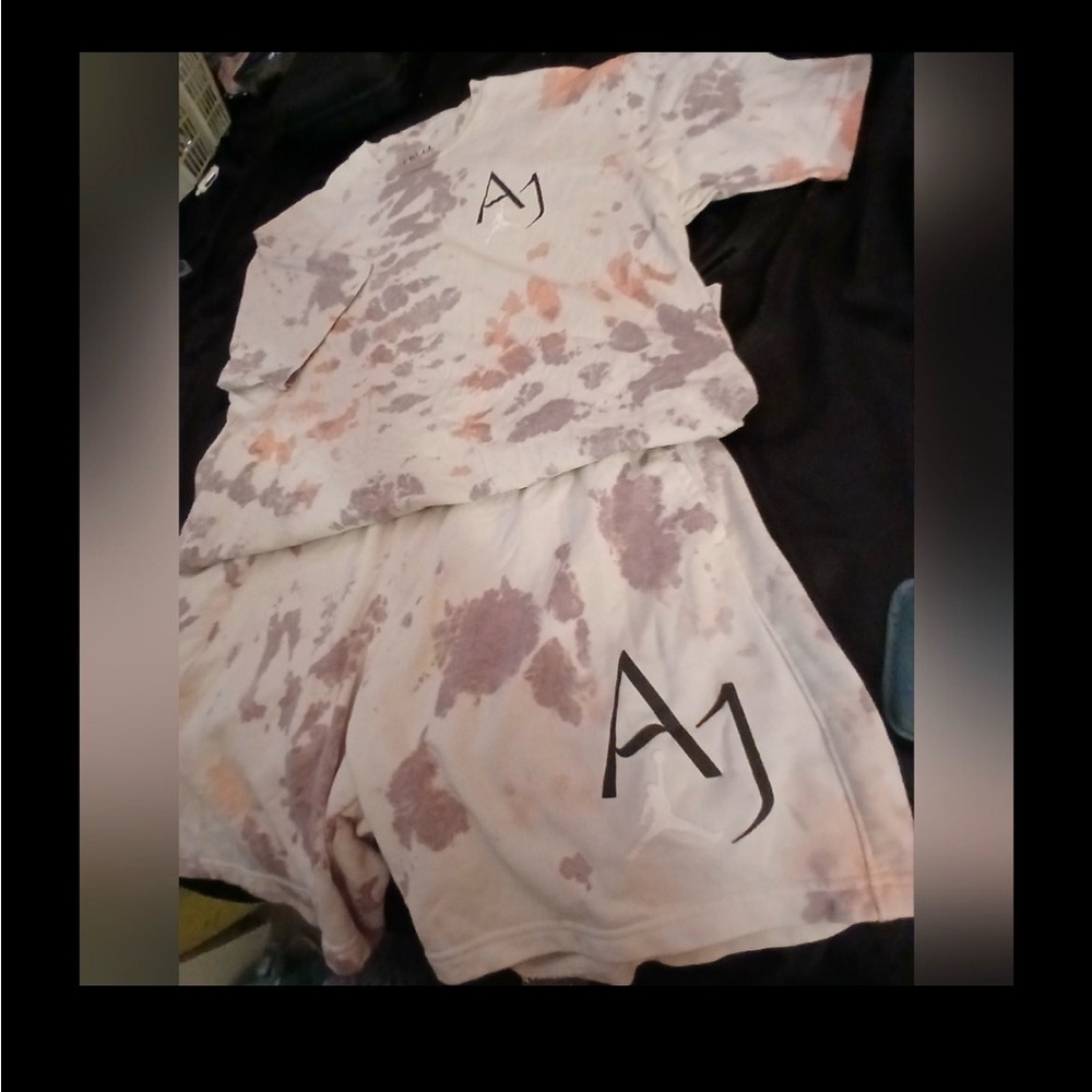 Jordan Tie-Dye T-Shirt with Logo